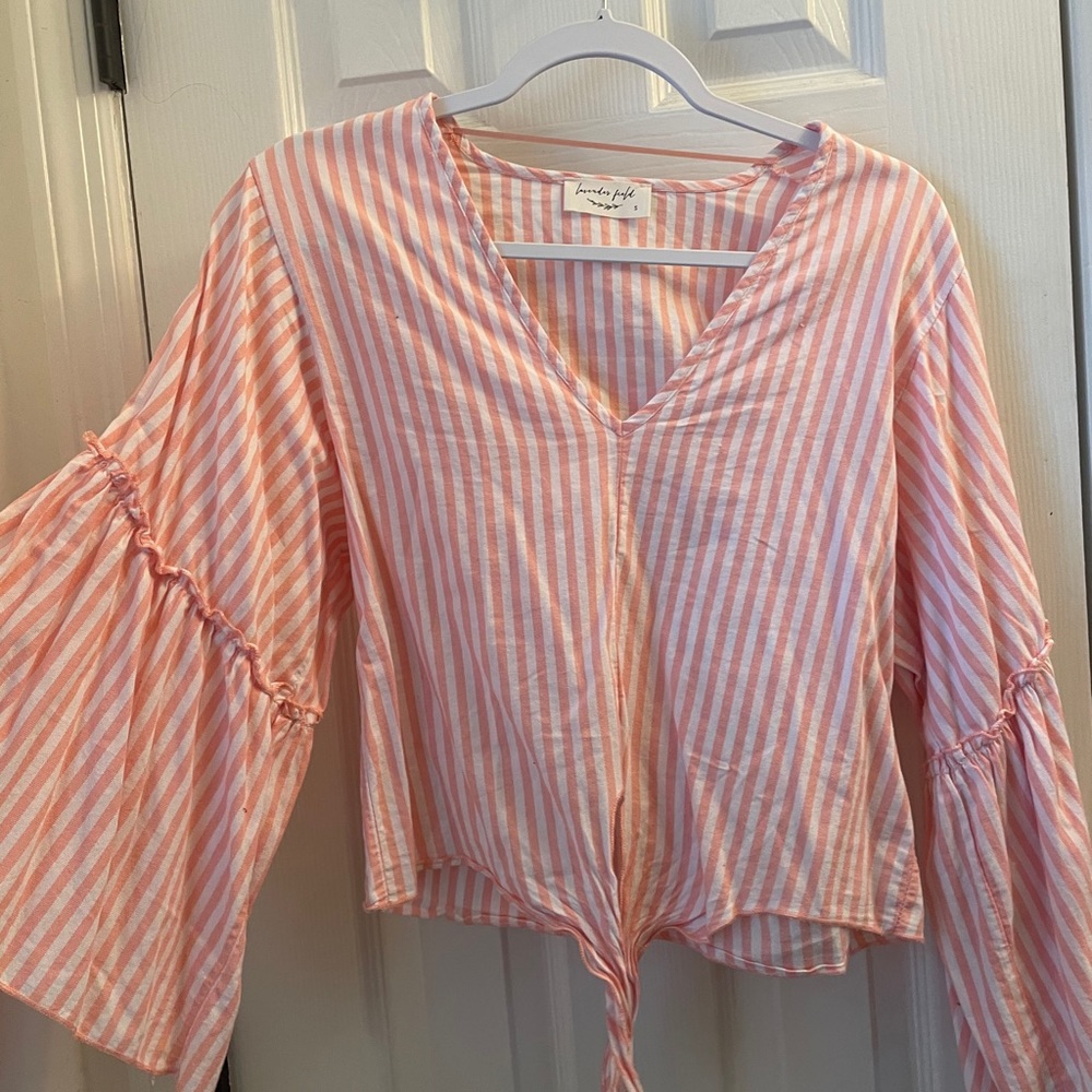 cute pink striped shirt